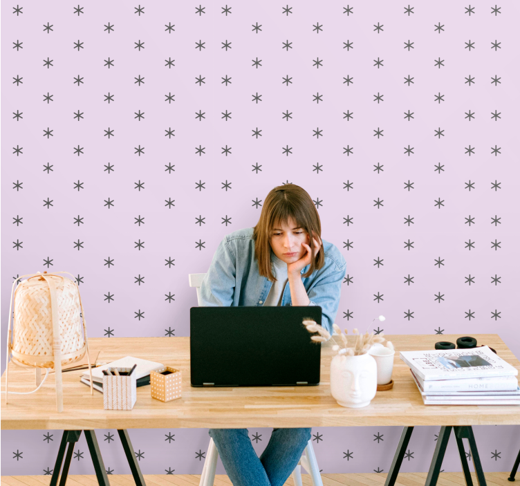 Sterrenaccentmuur sterren behang - TenStickers