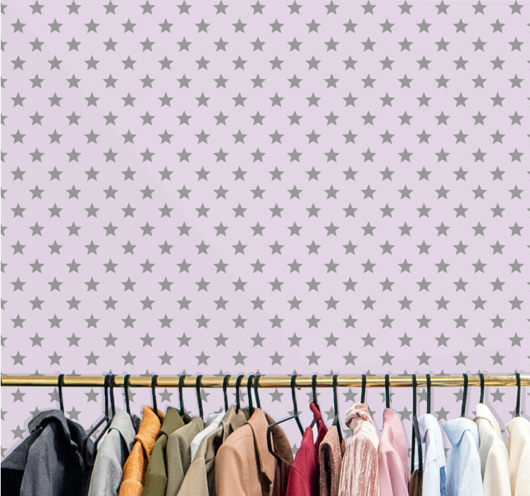 Sterrenpatronen sterren behang - TenStickers