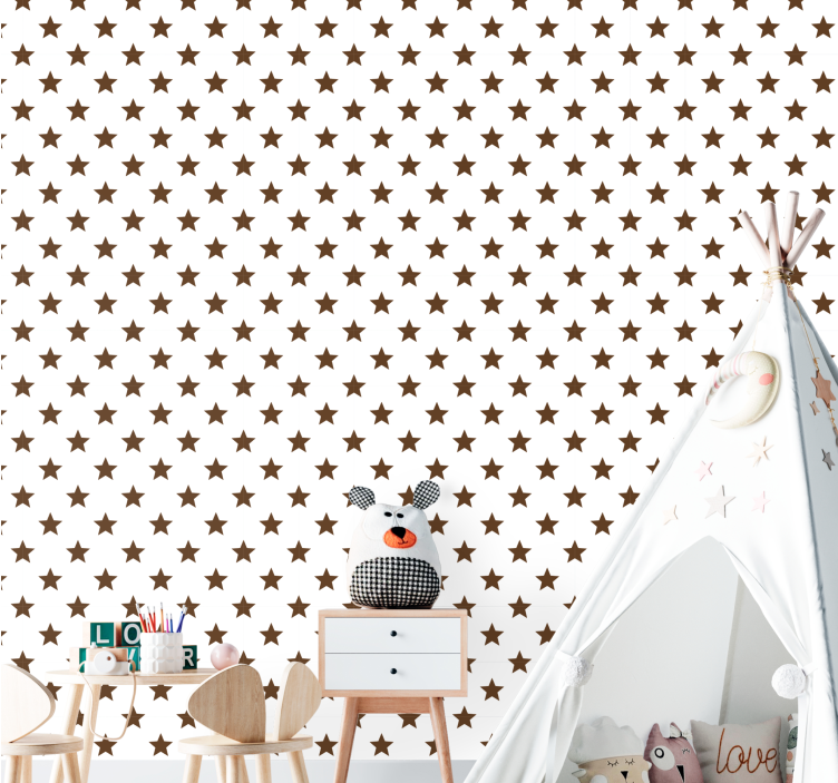 Sterrenrijke ruimte sterren behang - TenStickers