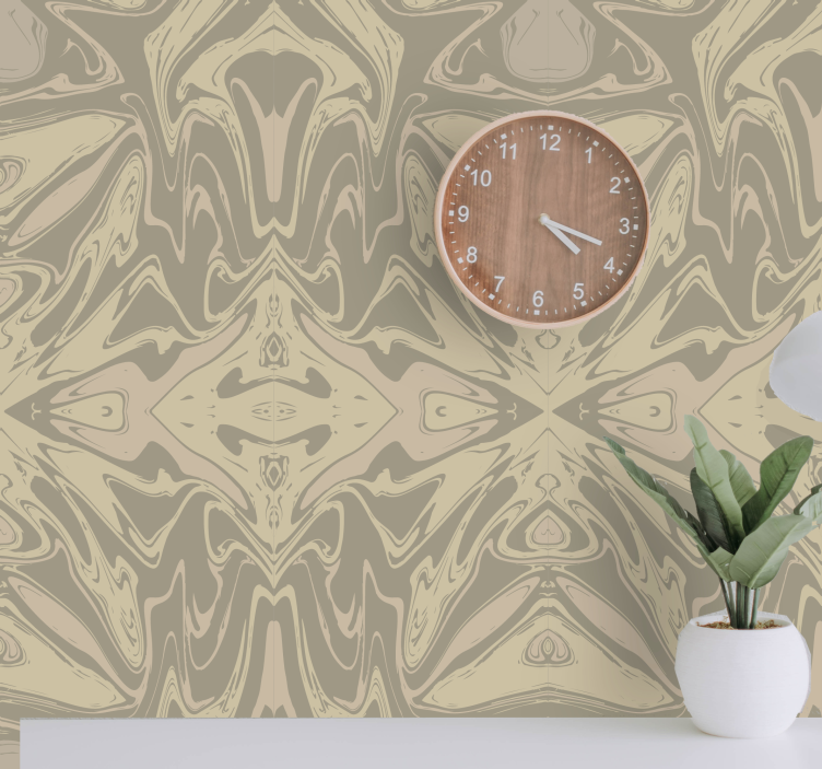 Stijlvol beige patroon abstract behang - TenStickers