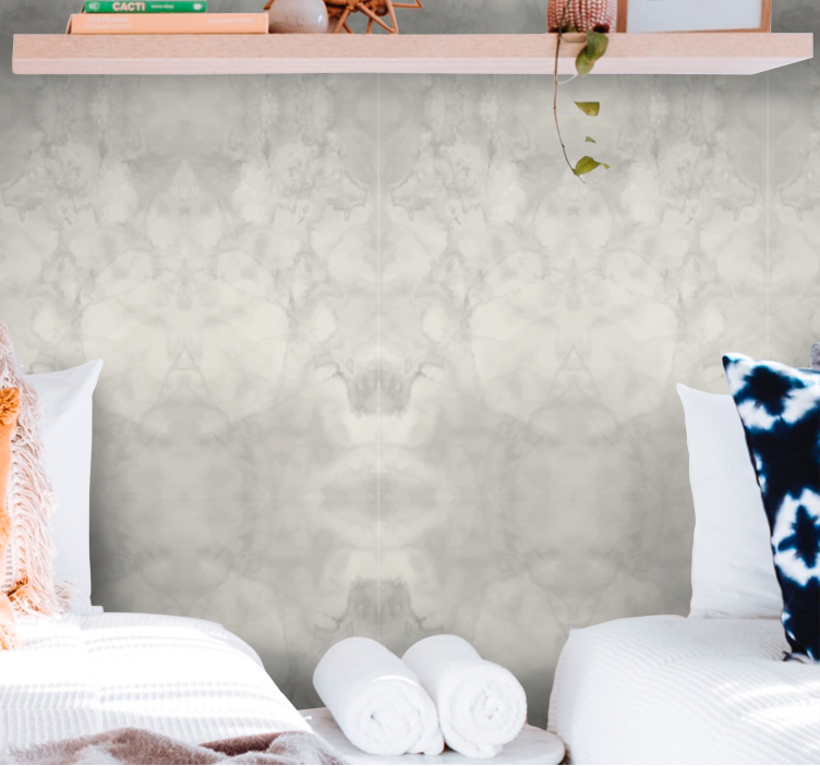 Subtiel wolkenlandschap abstract behang - TenStickers