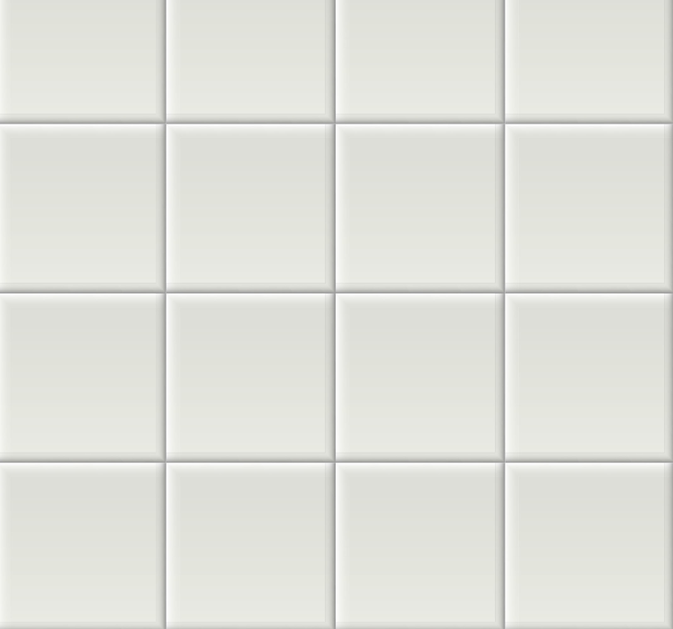 Tegel behang Witte tegels - TenStickers