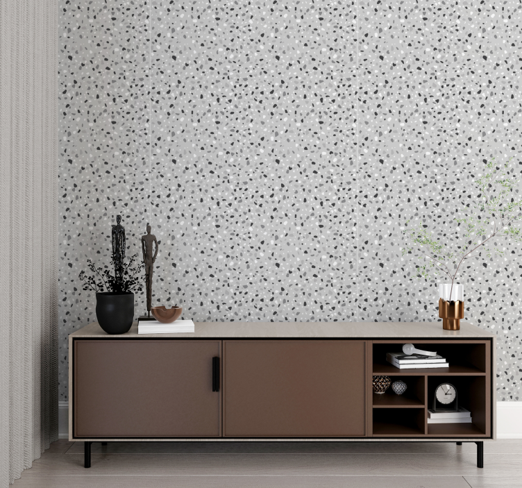 Terrazzo geïnspireerd behang patronen - TenStickers