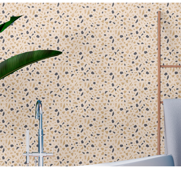 Terrazzo-patroon geometrisch behang - TenStickers