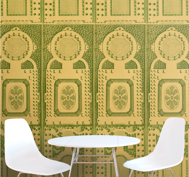 Tuinlandschapsontwerp natuur behang - TenStickers