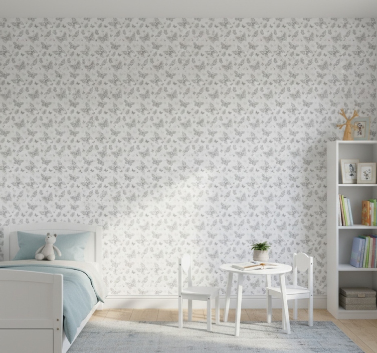 Vlinders behang vliegende - TenStickers