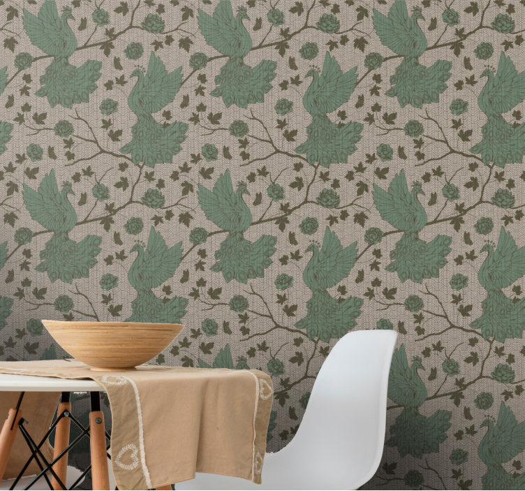 Vogels op takken dieren behang - TenStickers