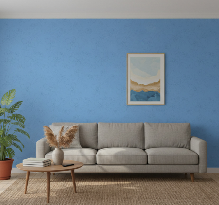 Woonkamer behang botanisch geïnspireerd oppervlak - TenStickers