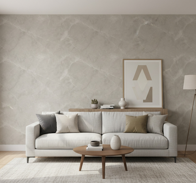 Woonkamer behang cement reguliere tegel - TenStickers