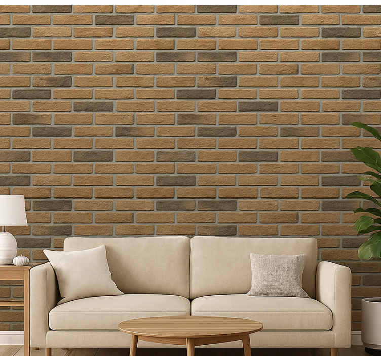 Woonkamer behang factory brick behang - TenStickers