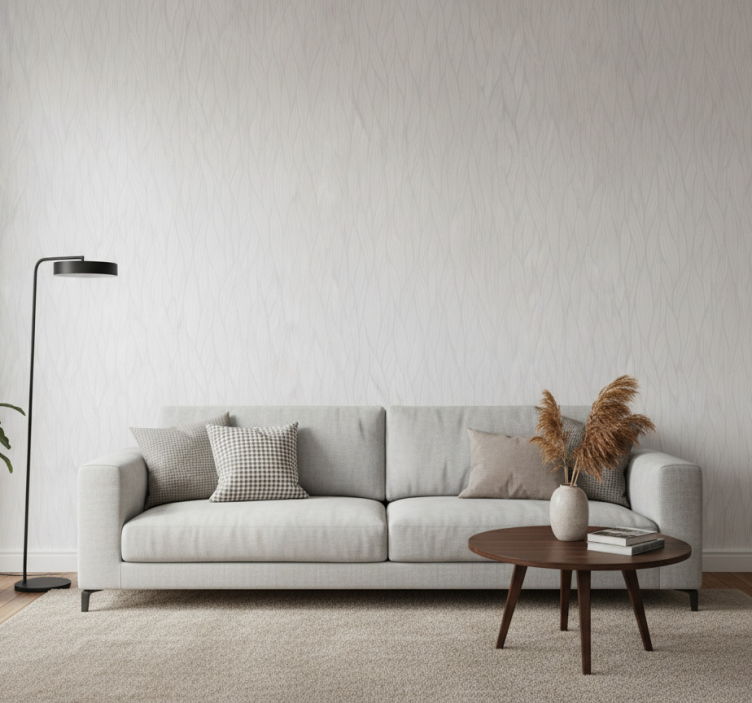 Woonkamer behang golvende lijnen - TenStickers