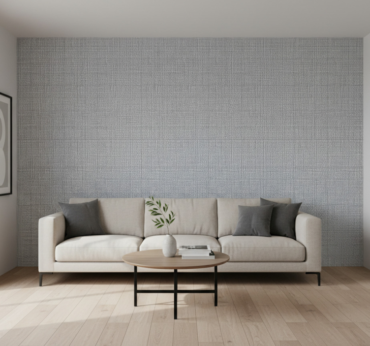 Woonkamer behang handgetekend leisteen gaas - TenStickers