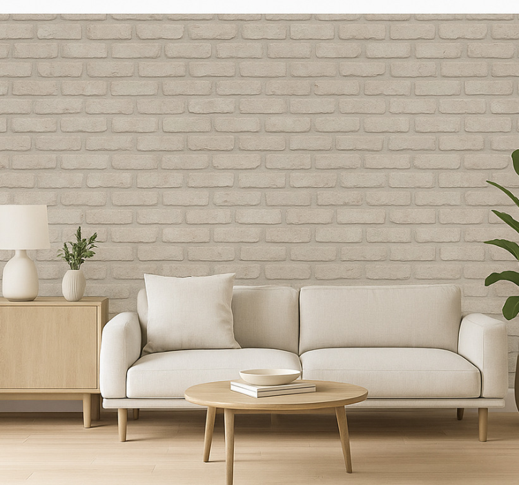 Woonkamer behang oude heldere bakstenen - TenStickers