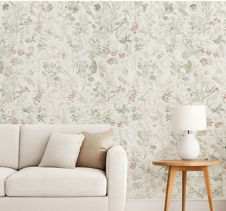 Woonkamer behang zomerweidepad - TenStickers