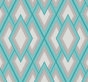 Harmonieuze diamantpatronen geometrisch behang - TenStickers