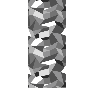 Grijze onregelmatige vormen geometrisch behang - TenStickers