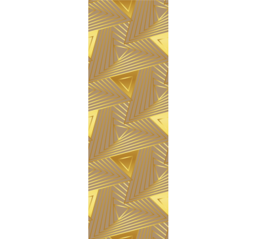 Gouden patroonmotief behang driehoeken - TenStickers