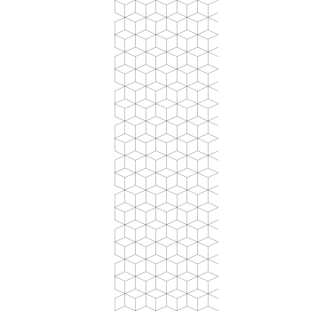 Wit hexagonaal motief geometrisch behang - TenStickers