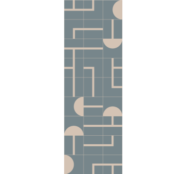 Beige stijlvolle vormen geometrisch behang - TenStickers