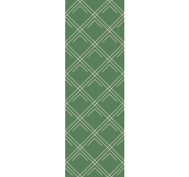 Diagonaal groen motief geometrisch behang - TenStickers