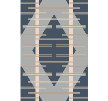 Geometrisch behang grijs ruitpatroon - TenStickers