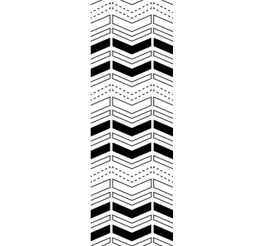 Chevron-lijnenpatroon geometrisch behang - TenStickers