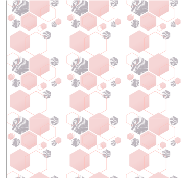 Honingraatpatroon ontwerp geometrisch behang - TenStickers