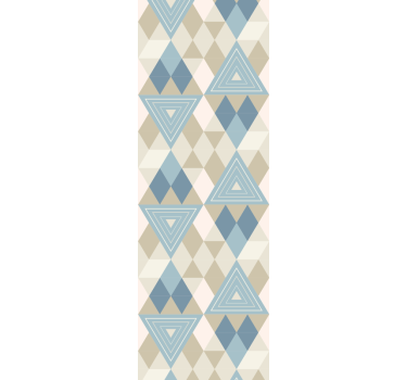 Driehoeken en ruiten geometrisch behang - TenStickers