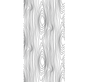 Lineaire boomringen hout behang - TenStickers