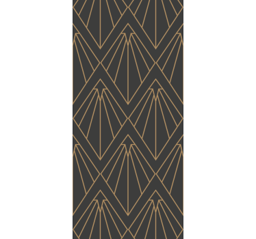 Déco gouden ventilator geometrisch behang - TenStickers