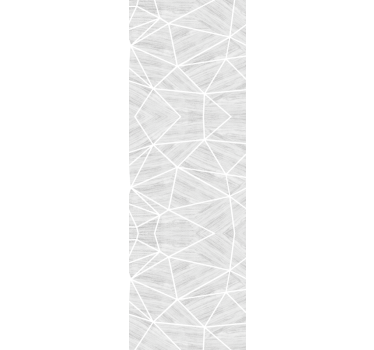 Grijze lijnen over geometrisch behang - TenStickers