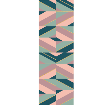 Abstracte pastelhoeken geometrisch behang - TenStickers