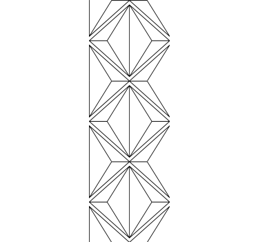 Gestileerde diamantvormen geometrisch behang - TenStickers