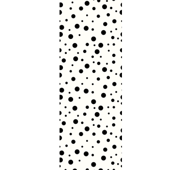 Stippen behang zwarte dots - TenStickers