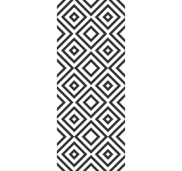 Ruitvormige opstelling geometrisch behang - TenStickers