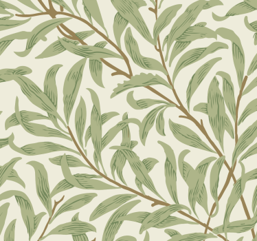 Botanische groene planten keuken behang - TenStickers