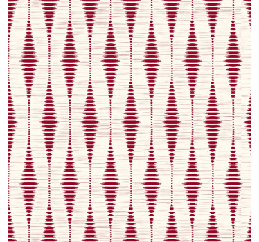 Rode rabaul ikat geometrisch behang - TenStickers