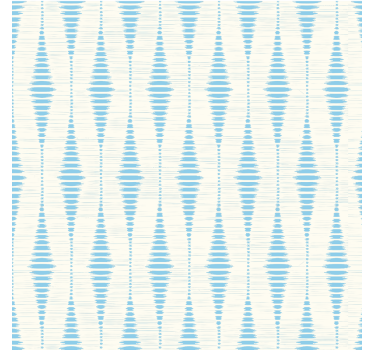 Lichtblauwe rabaul ikat geometrisch behang - TenStickers