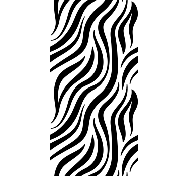 Geometrisch behang zwart-witte zebraprinten - TenStickers
