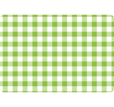 Geometrisch behang groen geruit plaid ontwerp - TenStickers
