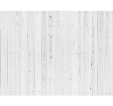 Hout behang vintage wit patroon - TenStickers