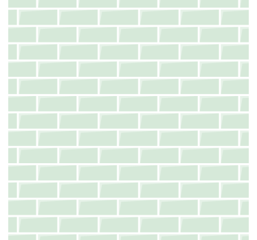Bakstenen behang groen elegant patroon - TenStickers
