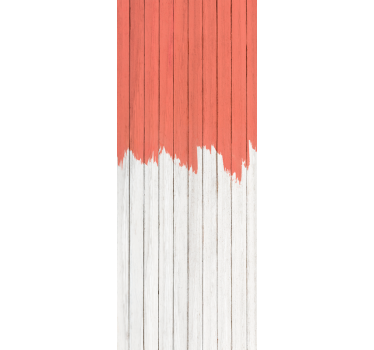 Hout behang met patroon van levend koraal - TenStickers