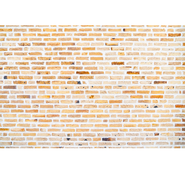Bakstenen behang met licht horizontaal patroon - TenStickers