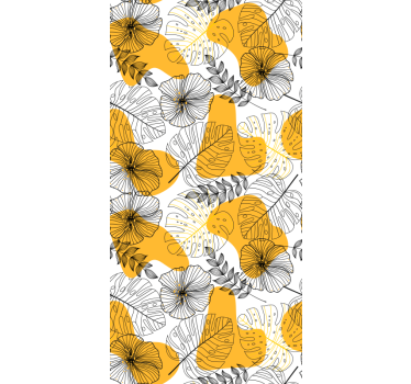 Behang print bloemdesign kallax - TenStickers