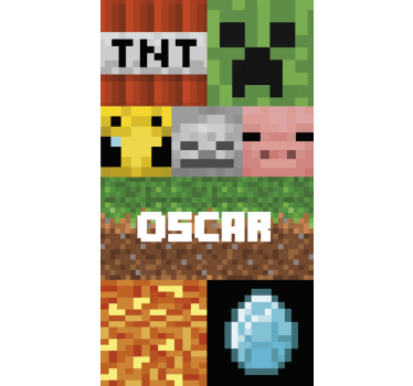 Behang print gaming geometrisch patroon - TenStickers