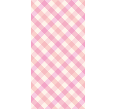 Behang print roze geruit patroon - TenStickers