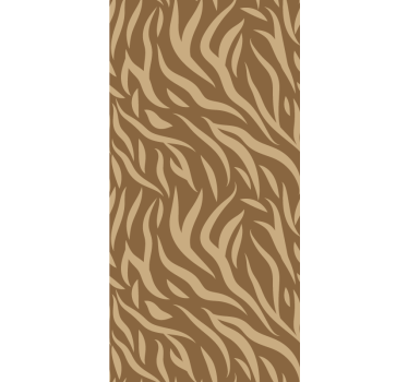Behang print bruin en beige tijgerprint patroon - TenStickers