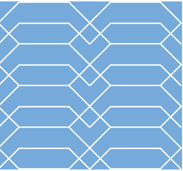 Geometrisch behang geometrische blauwe lijnen - TenStickers