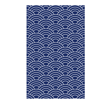 Geometrisch behang golvende lijnen patroon - TenStickers